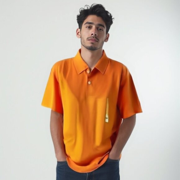 ❤️ NWT Joe Fresh Mens Orange Polo Size XL - Picture 1 of 9